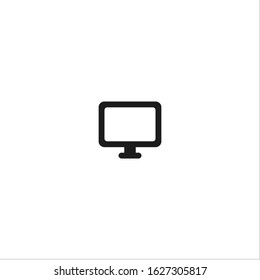 Desktop flat icon- Vector illustration