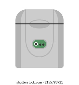 Desktop ice maker vector. Flat icon style