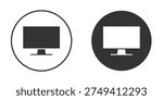 Desktop icon clipart flat designs. illustration vectors