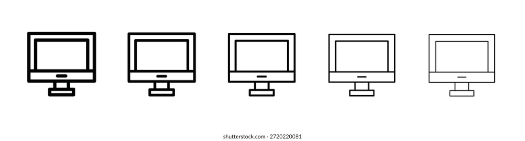Desktop-Symboldesign, Logo, App, Benutzeroberfläche. Vektorgrafik, EPS