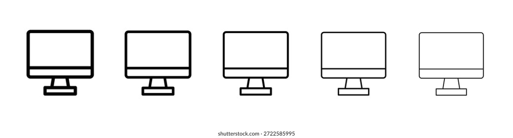 Desktop-Symboldesign, Logo, App, Benutzeroberfläche. Vektorgrafik, EPS