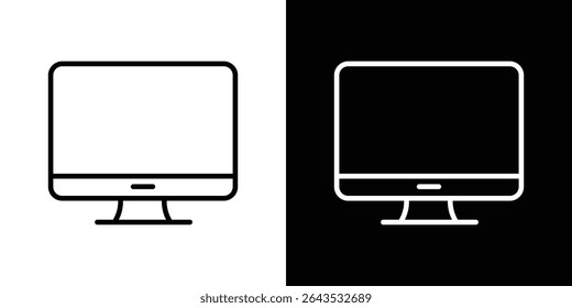Desktop icon. Graphic Design vector icon. Ui Ux Icons