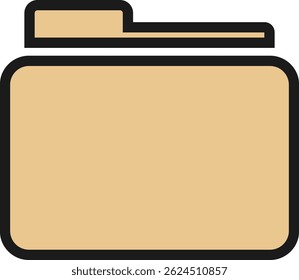 Ilustración de icono de escritorio de carpeta