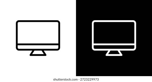 Logo-Konzept für Desktop-Symbole in Strichen