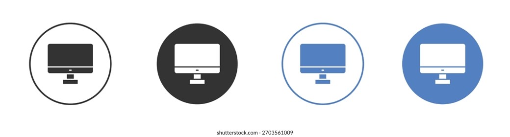 Desktop-Symbol-Piktogramm für Ihr Website-Design, Logo