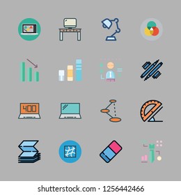 desktop icon set. vector set about graphic design, graphic, rgb and shortcut icons set.