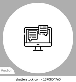 Desktop icon sign vector,Symbol, logo illustration for web and mobile