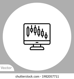 Desktop icon sign vector,Symbol, logo illustration for web and mobile