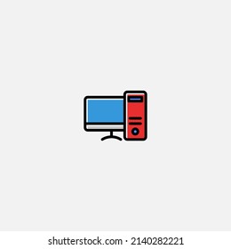 Desktop icon sign vector,Symbol, logo illustration for web and mobile
