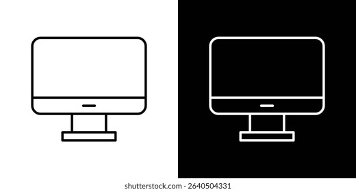 Desktop icon symbol concept for graphic design, Website, UI. EPS