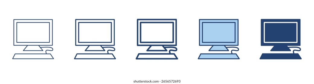 Sammlung von Symbolen für Desktop-Symbole