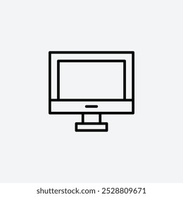 Desktop icon in tree different line stroke sizes.