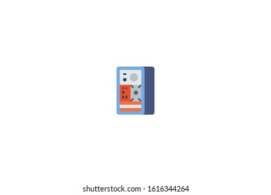 Desktop icon in trendy flat style isolated on white background vector illustration