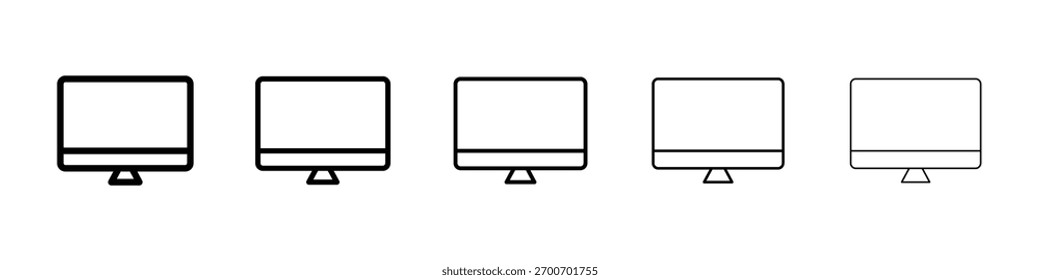 Ilustración de Arte vectorial de iconos de escritorio
