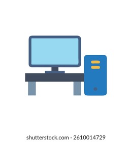 desktop icon vector illustration style