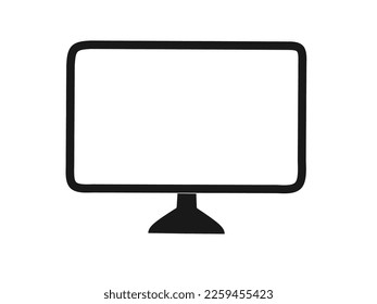 desktop icon vector with simple design