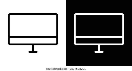 Desktop icon Vector symbol in trendy flat style