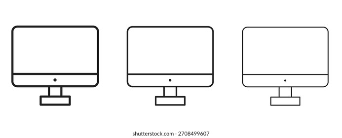 Arbeitsflächensymbole Pixel perfekte Vektorsymbol-Sammlung