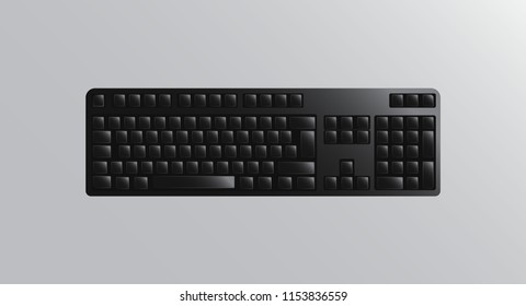 Desktop Keyboard Illustration