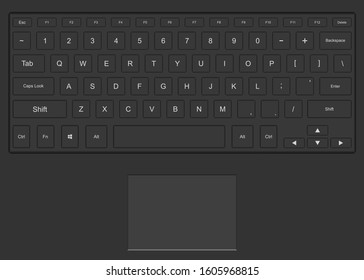 Desktop keyboard vector design illustration isolated on white background