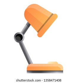 Desktop lamp icon. Cartoon of desktop lamp vector icon for web design isolated on white background