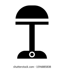 desktop lamp icon isolated sign symbol vector illustration - high quality black style vector icons
