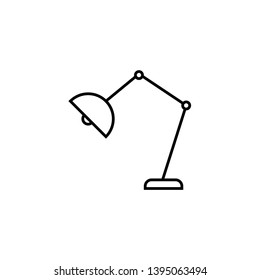 Desktop Lamp Icon Vector Template