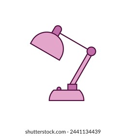 Diseño de ilustración vectorial de icono de lámpara de escritorio