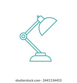 Diseño de ilustración vectorial de icono de lámpara de escritorio