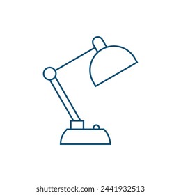 Desktop Lamp Icon Vector Template Illustration Design