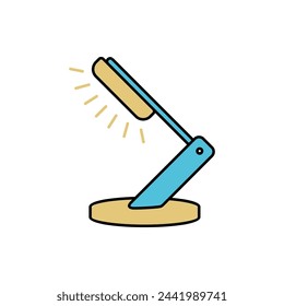 Diseño de ilustración vectorial de icono de lámpara de escritorio
