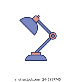 Desktop Lamp Icon Vector Template Illustration Design
