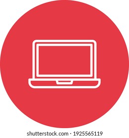 Imagen vectorial de icono de escritorio, portátil, dispositivo. También se puede utilizar para el soporte al cliente y la interfaz de usuario. Idóneo para aplicaciones web, aplicaciones móviles y medios impresos.