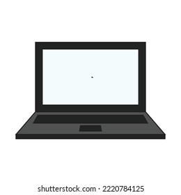 desktop laptop vector icon illustration