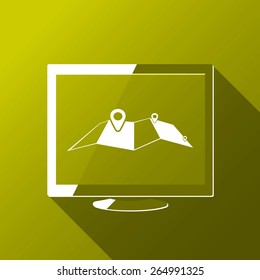 Desktop and map
