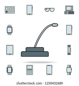 desktop microphone icon. Devices icons universal set for web and mobile