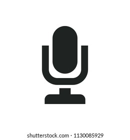 desktop microphone vector icon