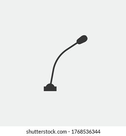 Desktop-Mikrofon-Vektorsymbol