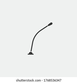 desktop microphone vector icon computer