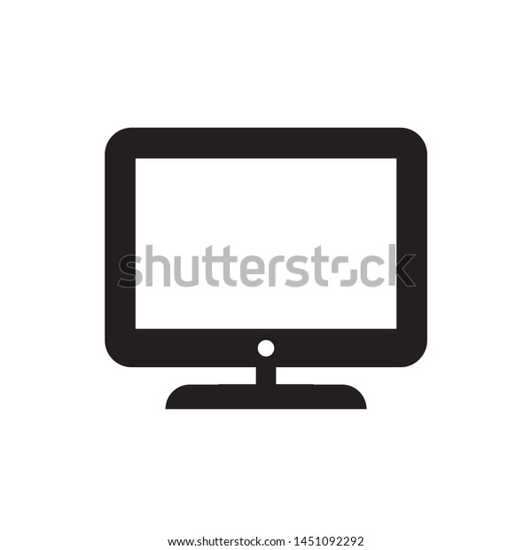 Desktop. monitor icon simple
design