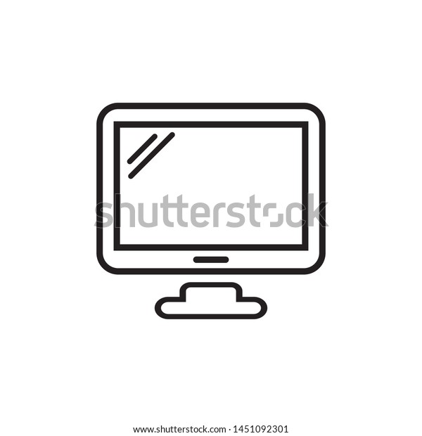 Desktop. monitor icon simple\
design