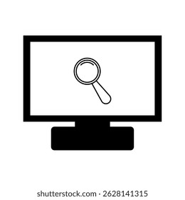 Desktop Monitor with Magnifier for Web Search and SEO Analysis