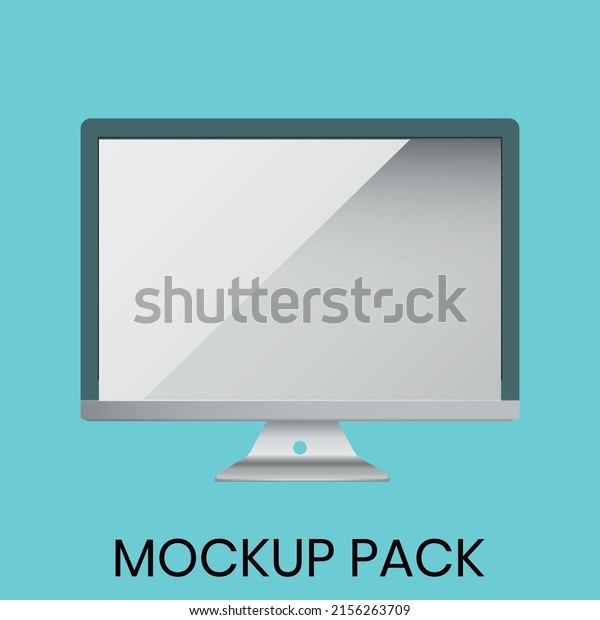 Desktop monitor\
vector art Icons and\
graphics