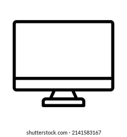 desktop Monitor Vector icon which is suitable for commercial work and easily modify or edit it

