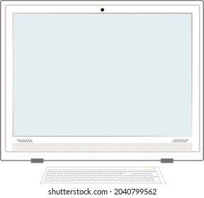 desktop pc computer keyboard   white technology design office homeoffice art modern template key web work  screen