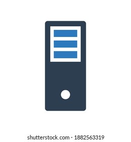 Desktop PC icon - desktop device icon - hardware sign symbol
