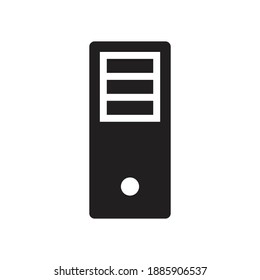 Icono de PC de escritorio - icono de dispositivo de escritorio - símbolo de signo de hardware