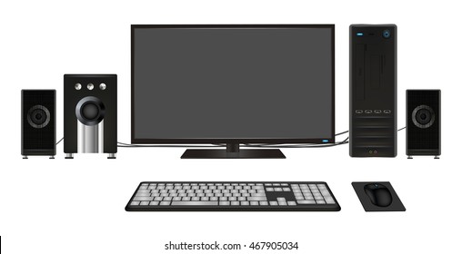 desktop personal computer set