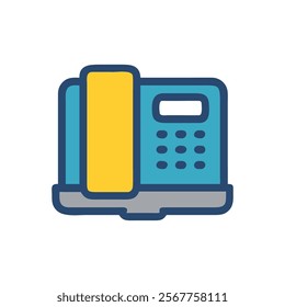 Desktop Phone Icon for Office Communication