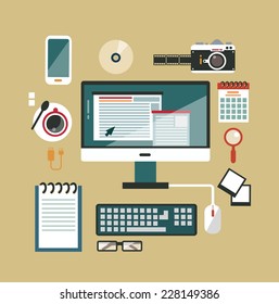 desktop photographer illustration